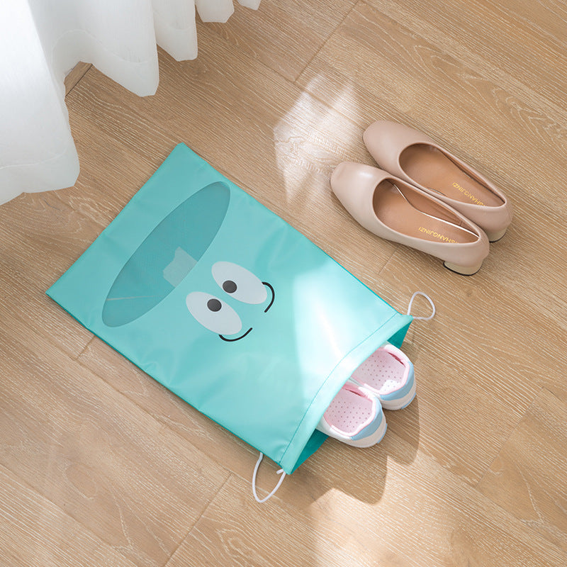 Travel Shoe Storage Bag Portable Bunch Mouth Finishing Bag Sundries Clothes Dustproof And Anti-Dirty Drawstring Bag