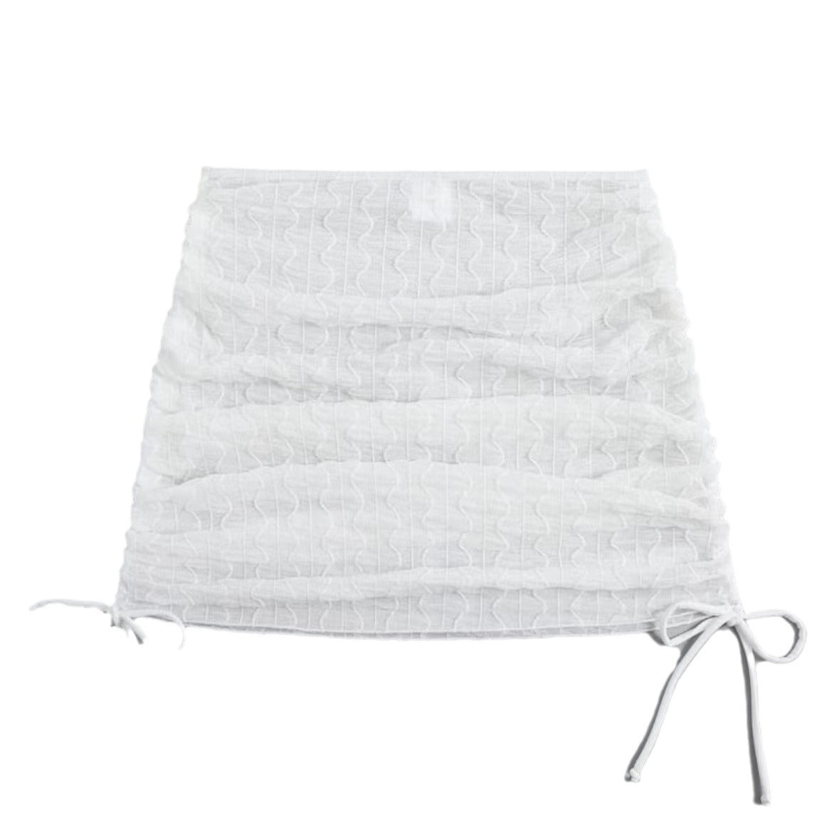 Bikini beach skirt mesh drawstring swimsuit