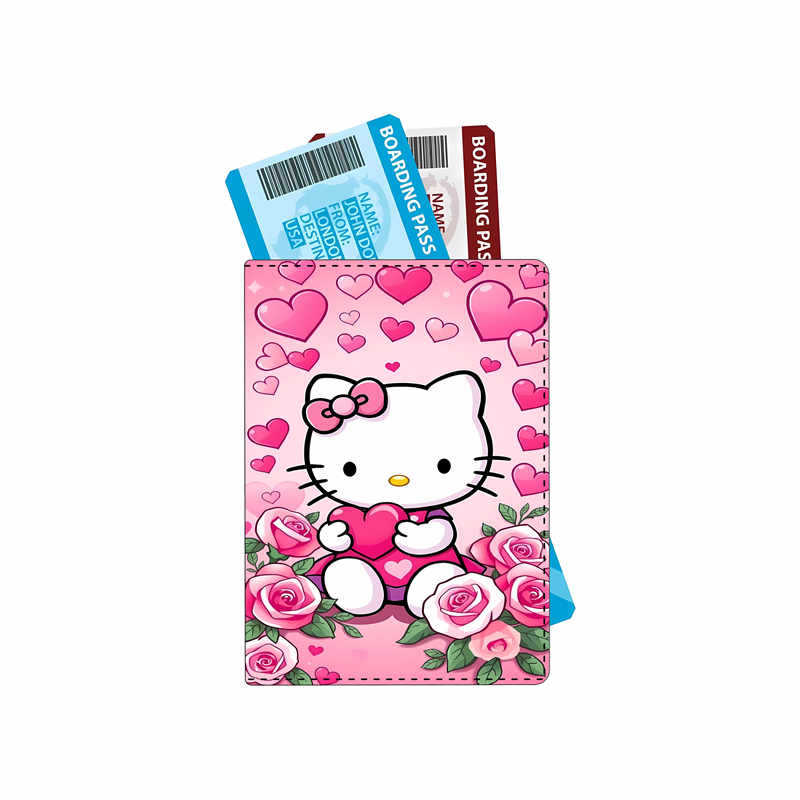 Sanliou Yulin Dog Cute Cartoon Multi functional Passport Bag Printed Travel Passport Clip