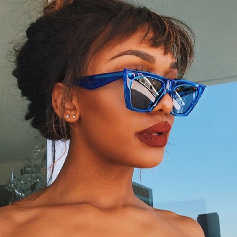 Fashion Vintage Oversized Cat Eye Sunglasses Women Luxury Brand Designer Sexy Lady Sun Glasses Travel Shades UV400