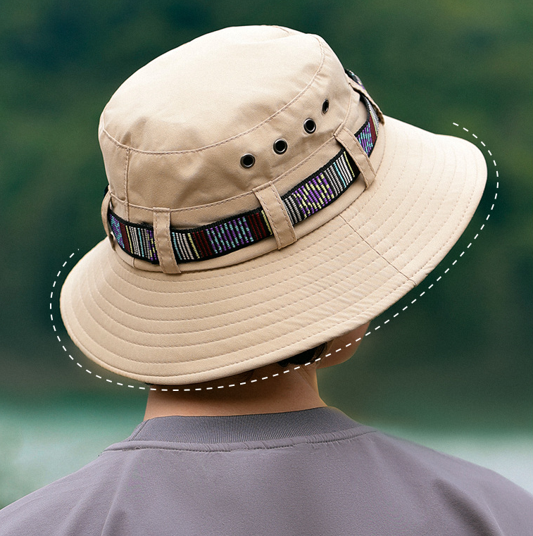 Sports outdoor sunscreen sunshade hat female Korean version summer travel travel camping fishing straw hat fisherman hat
