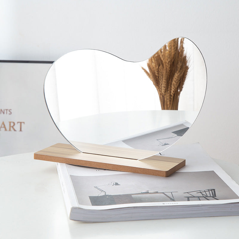 Irregular Acrylic Mirror for Photo Props, Desk Makeup Mirror, Vanity Mirror for Women