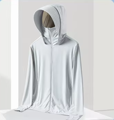 Ice silk sun protection clothing for summer, new UV resistant and breathable men's outdoor fishing suit