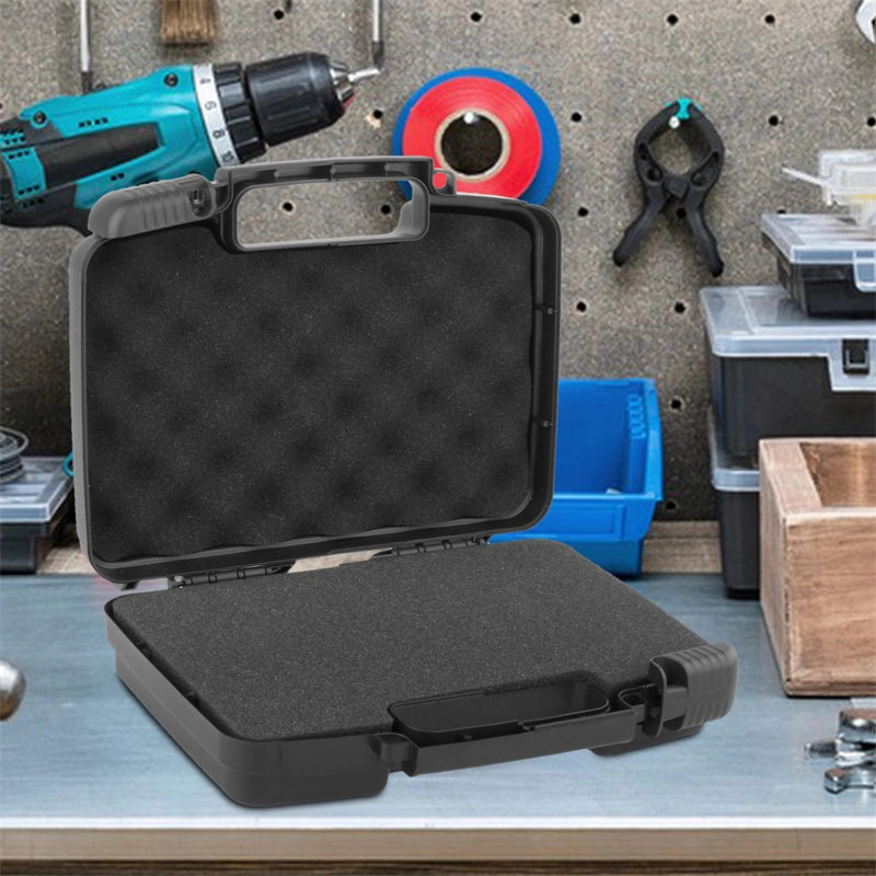 Protective Instrument Tool Box Electric Drill Holder Shockproof Lockable Waterproof Suitcase