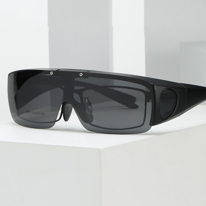 New Men Polarized Lens Driving Fishing Sunglasses Cover For Myopia Glasses Flip Polaroid Sun Eyewear