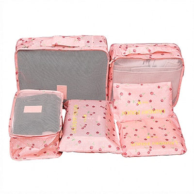 6Pcs/set Packing Cube Travel Bags Portable Large Capacity Clothing Sorting Organizer Luggage Accessories Supplies Product