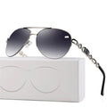 Beach Sunscreen Women's Gradient Lens Metal Frame
