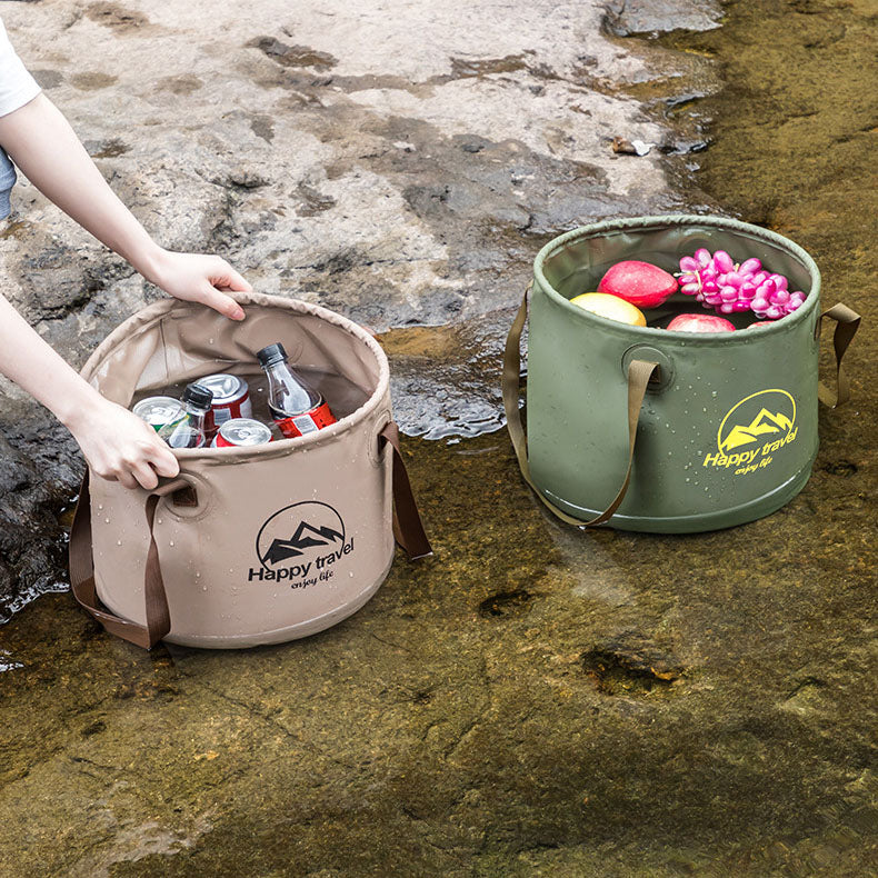 Folding Foot Bucket Portable Multi-Function Travel Fishing Bucket Laundry Basin Water Basin Wash Basin Wash Foot Artifact