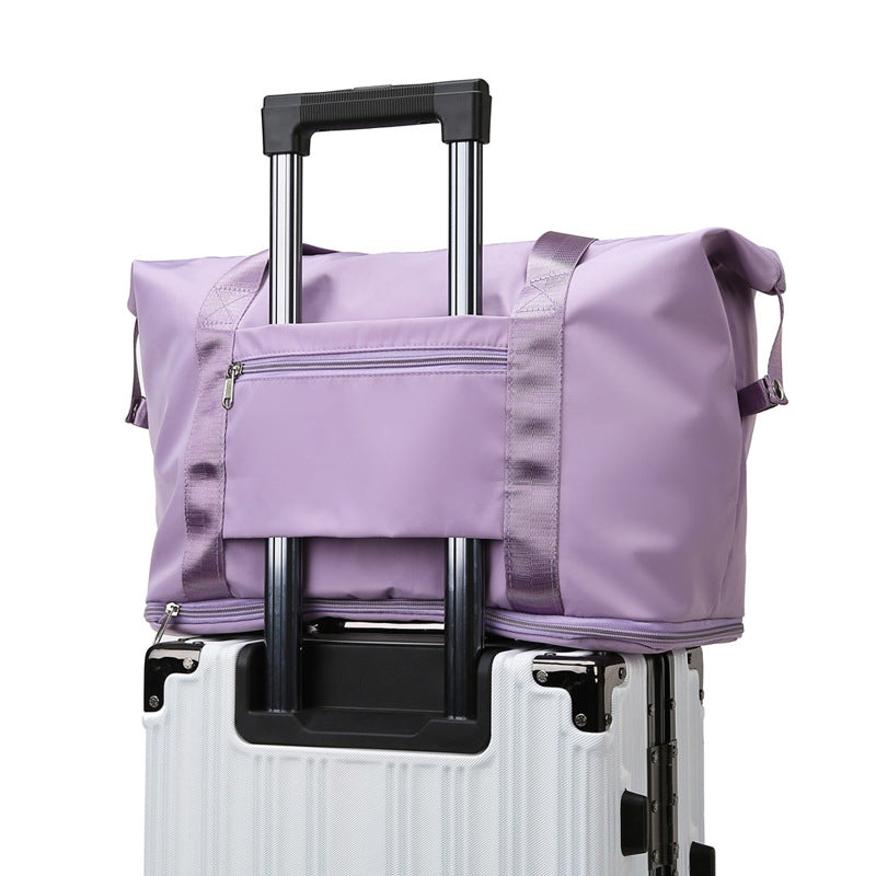 Dry And Wet Separation Fitness Swimming Bag Portable Large Capacity One-Shoulder Ready-To-Produce Boarding Bag Folding Travel Bag
