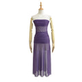 Chiffon Strapless Dress for Beach Vacation