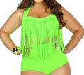 Women's Swimming Suit Fringe Bikini Sexy Bathing Suit Biquini Long Tassel Swimwear Plus Size Bikini sets Large Size