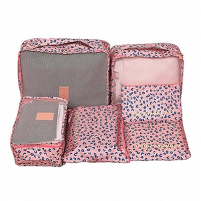 6Pcs/set Packing Cube Travel Bags Portable Large Capacity Clothing Sorting Organizer Luggage Accessories Supplies Product