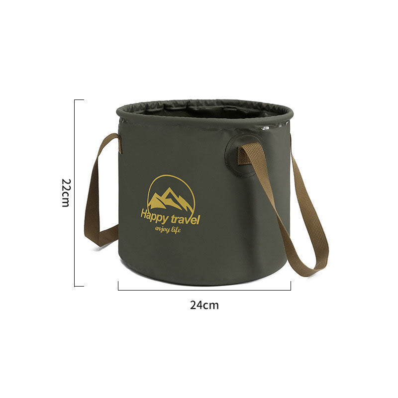 Folding Foot Bucket Portable Multi-Function Travel Fishing Bucket Laundry Basin Water Basin Wash Basin Wash Foot Artifact
