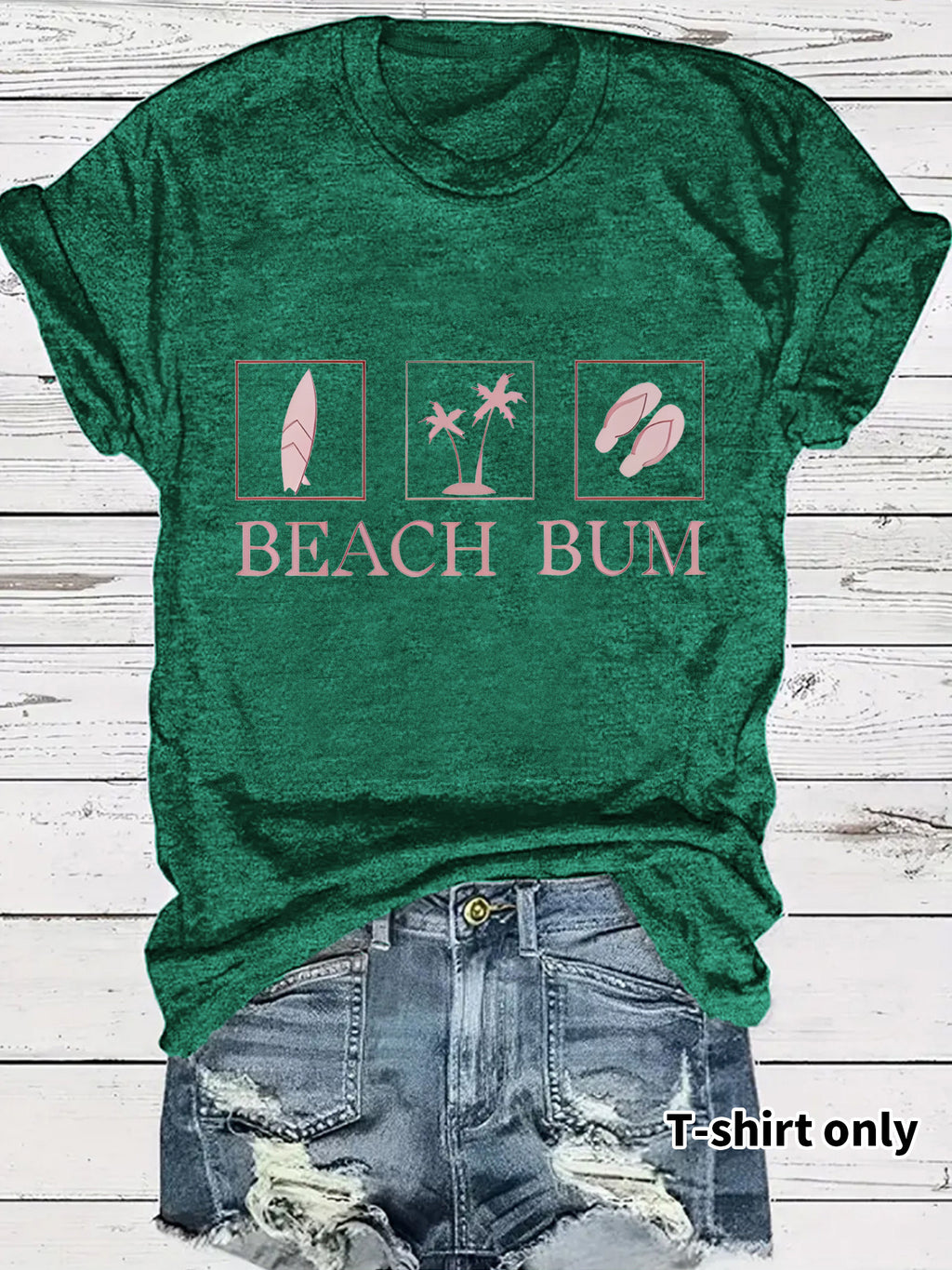 T-shirt BEACH BUM print