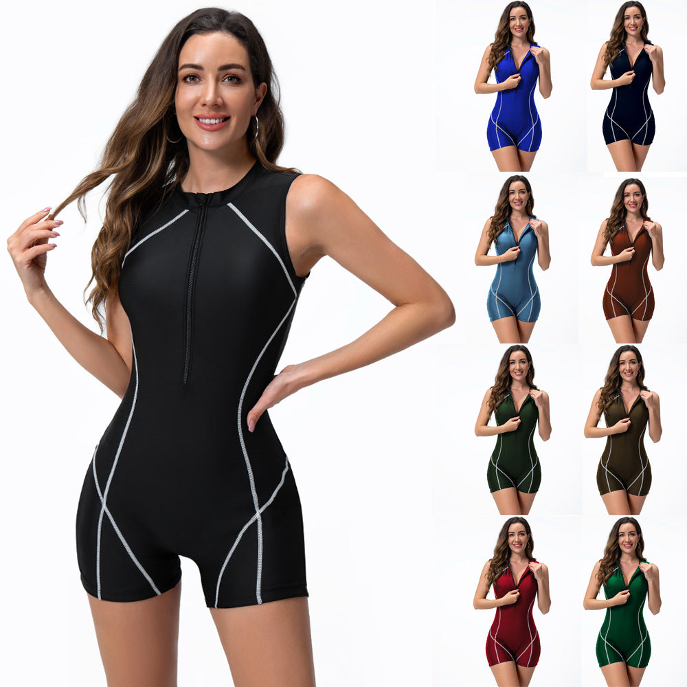 Women's One-Piece Swimsuit Bikini Swimwear for Swimming, Diving, Surfing