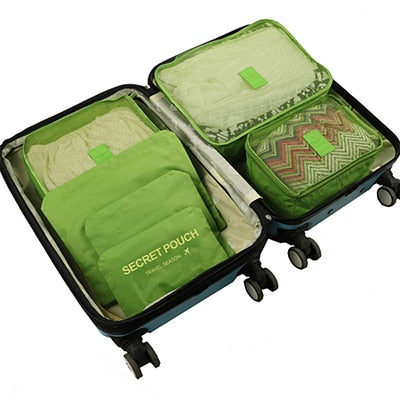 6Pcs/set Packing Cube Travel Bags Portable Large Capacity Clothing Sorting Organizer Luggage Accessories Supplies Product