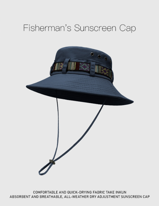 Sports outdoor sunscreen sunshade hat female Korean version summer travel travel camping fishing straw hat fisherman hat