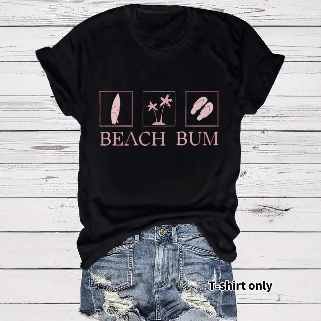 T-shirt BEACH BUM print