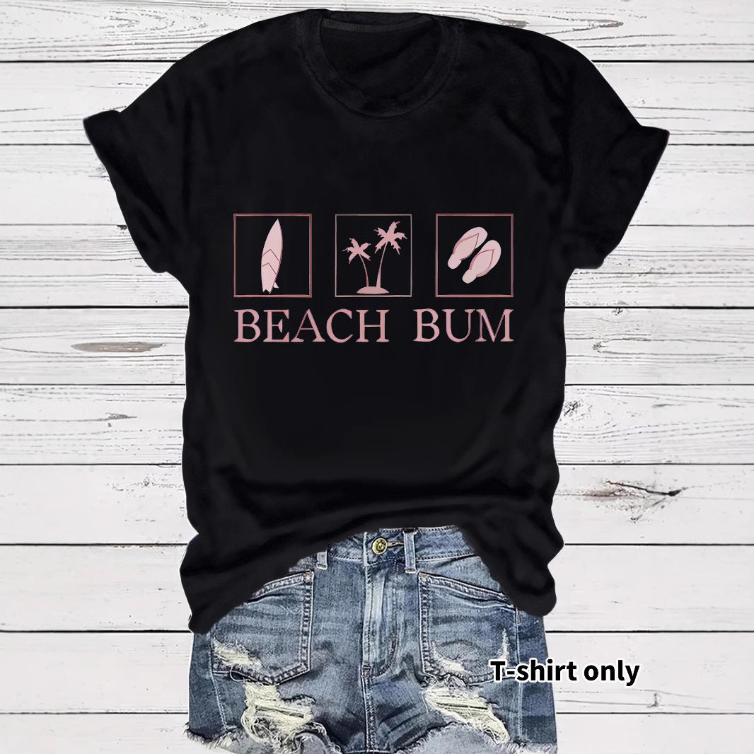 T-shirt BEACH BUM print