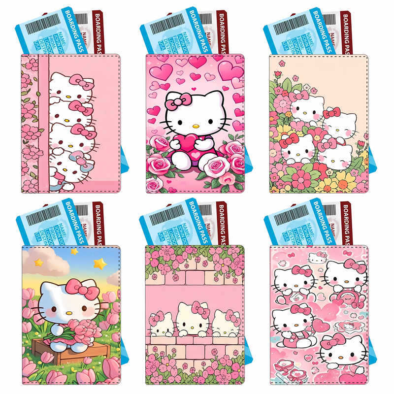 Sanliou Yulin Dog Cute Cartoon Multi functional Passport Bag Printed Travel Passport Clip