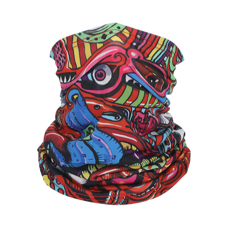Outdoor Fishing Sunscreen Mask Multifunctional Riding Mask Sports Neck Cover Changeable Pattern Headscarf