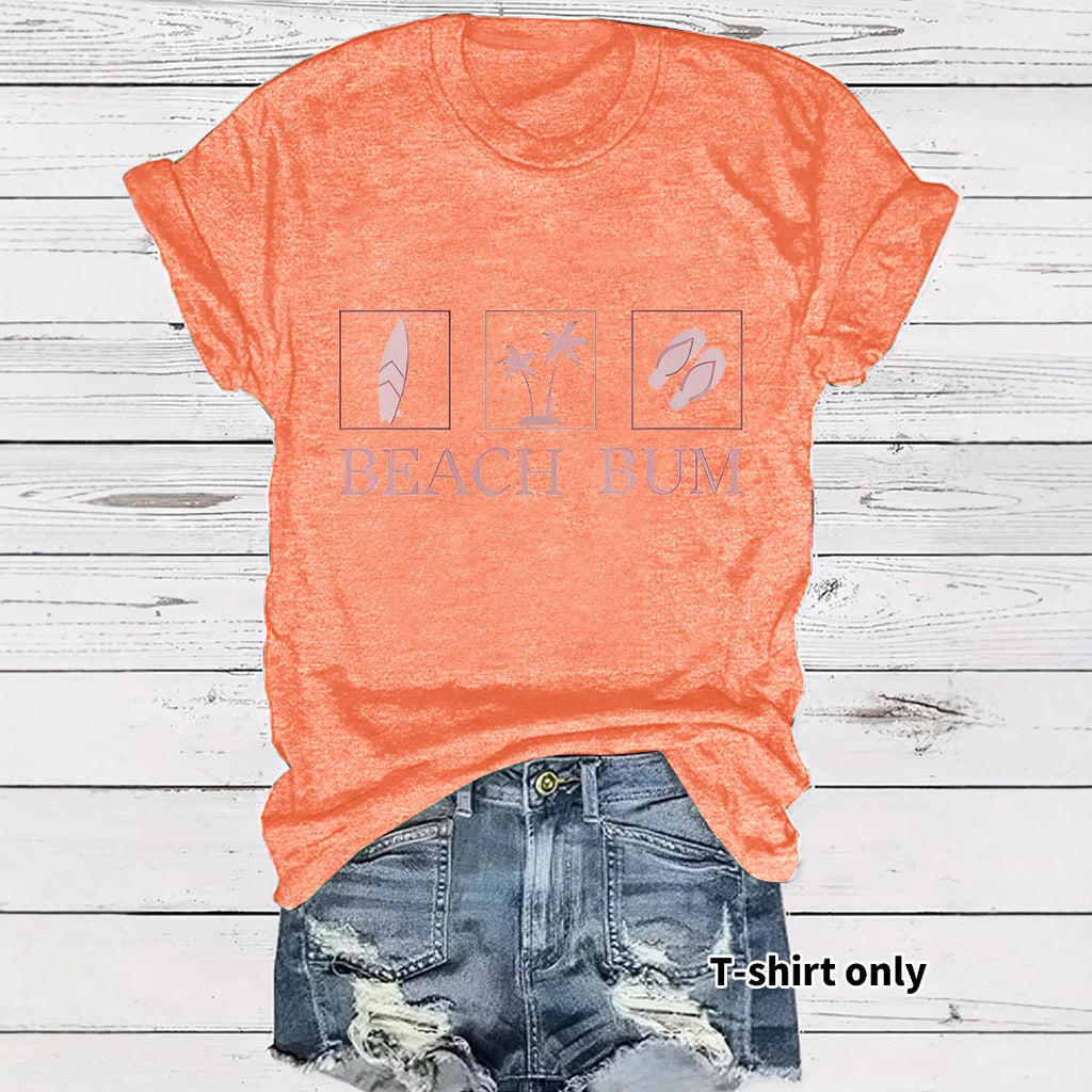 T-shirt BEACH BUM print