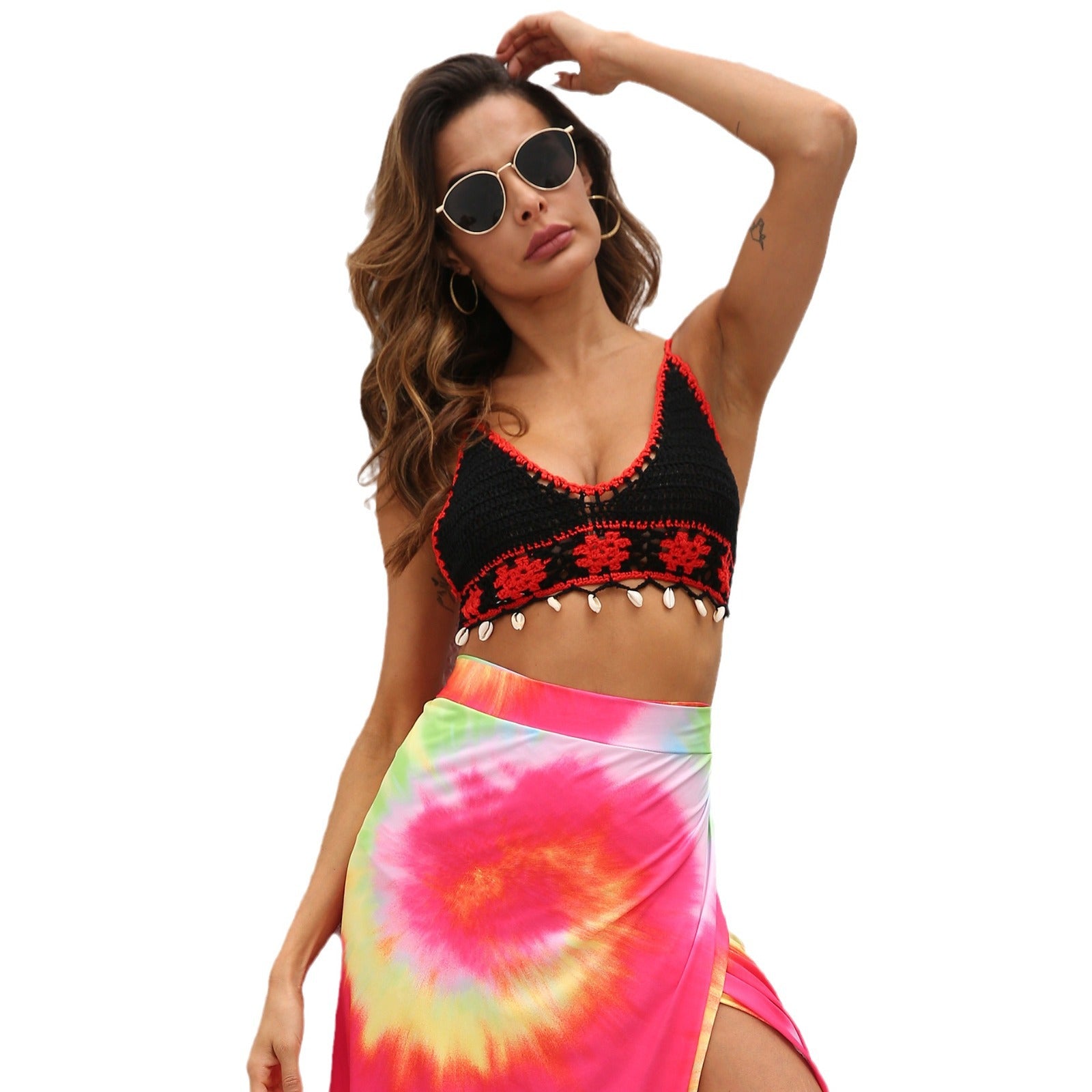 Women's Hand-crocheted Beach Cover-up Bikini