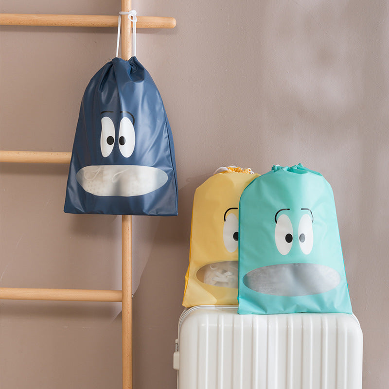 Travel Shoe Storage Bag Portable Bunch Mouth Finishing Bag Sundries Clothes Dustproof And Anti-Dirty Drawstring Bag