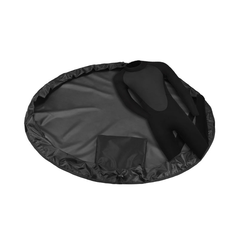 210D/600D Beach Swimming Clothes Storage Bag Wetsuit Storage Bag Beach Surfing Clothes Quick Change Pocket