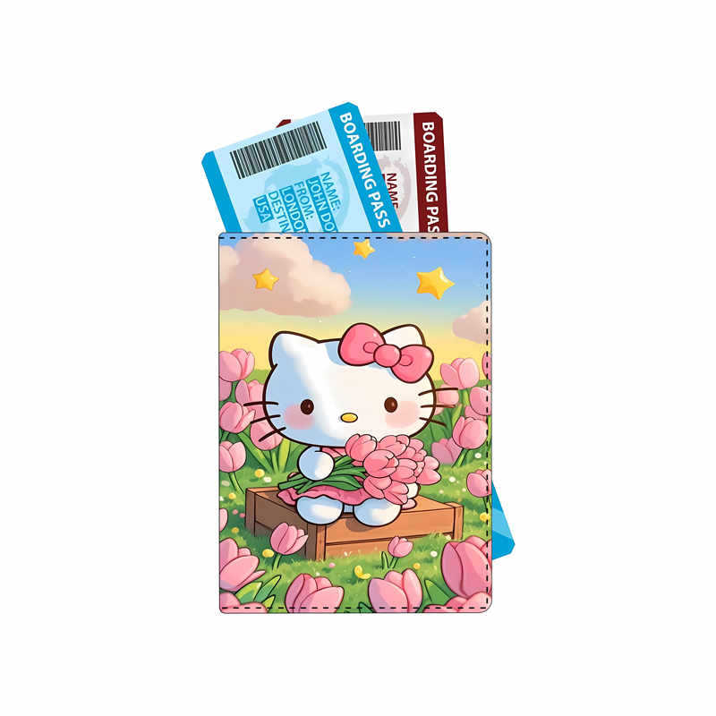 Sanliou Yulin Dog Cute Cartoon Multi functional Passport Bag Printed Travel Passport Clip