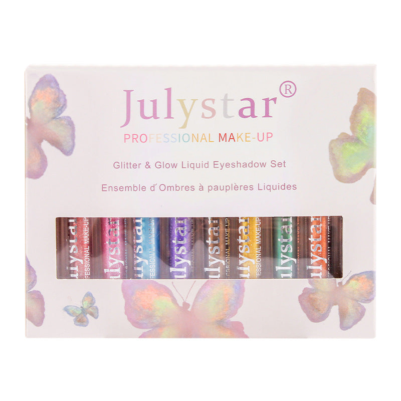 Streamlight Colorful Eye Shadow Liquid Set Night Club Makeup Stage Makeup Performance Makeup Liquid Eye Shadow