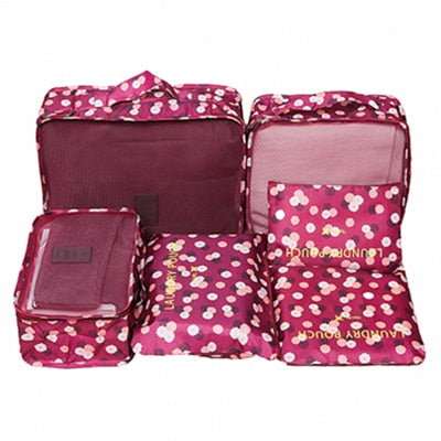 6Pcs/set Packing Cube Travel Bags Portable Large Capacity Clothing Sorting Organizer Luggage Accessories Supplies Product