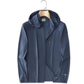Summer Lightweight Ice Silk Men's Sun Protection Jacket, Ultra-Thin Breathable Quick-Dry Outdoor Hooded Fishing Big Size Sun Shield Coat