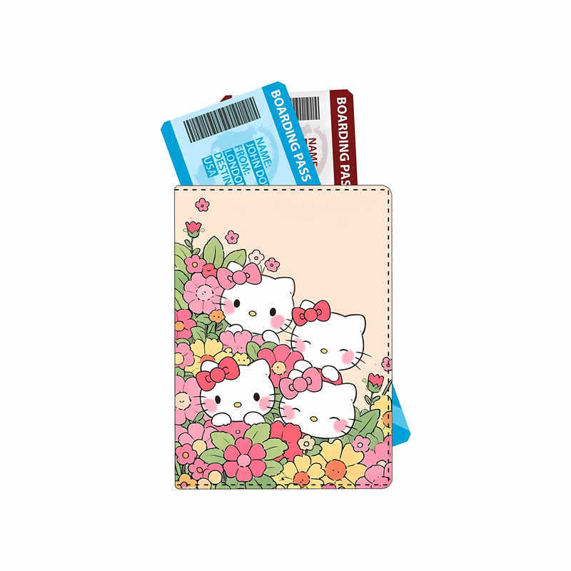 Sanliou Yulin Dog Cute Cartoon Multi functional Passport Bag Printed Travel Passport Clip