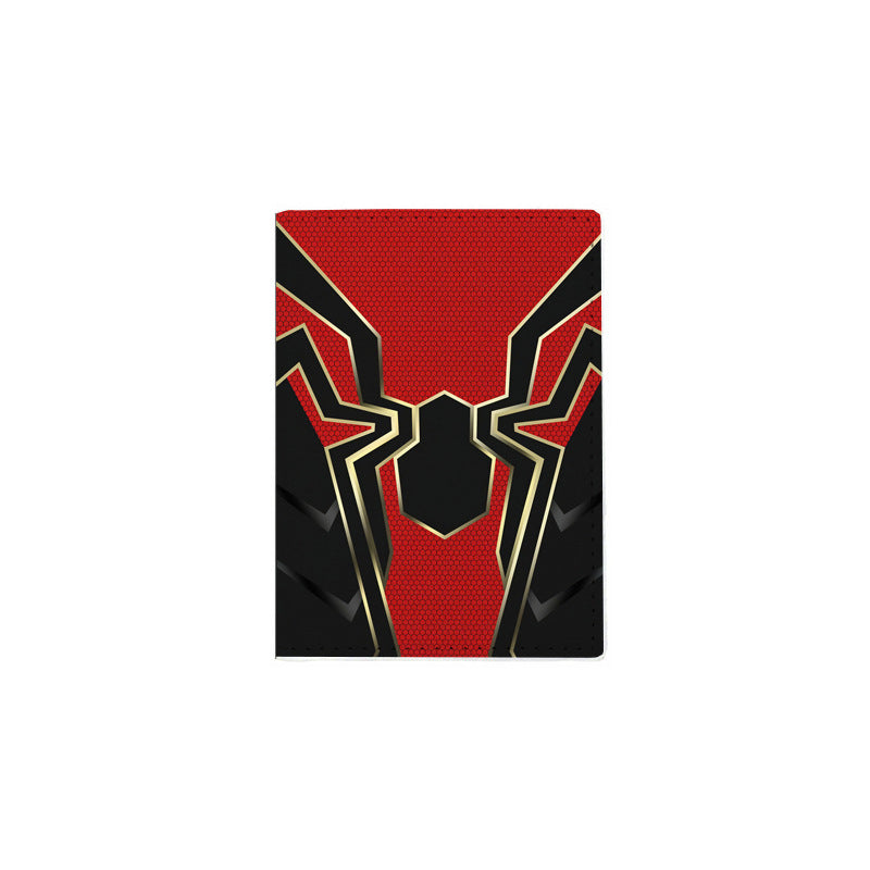 Super Hero Multi functional Passport Bag Printed Travel Passport Clip PU Document Protection Cover