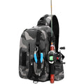 Luya Pole Bag Diagonal Span Multifunctional Chest Bag One-Shoulder Portable Waterproof Large-Capacity Plug-In Fishing Pole Bag
